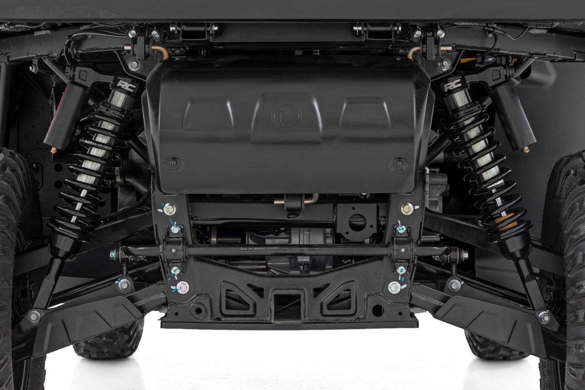 CFMOTO UFORCE U10 Pro Coilover Suspension Kit - Rear - Rough Country - Vertex, Adjustable (16-stage), Monotube, Nitrogen-Charged, 0-2 in Lift